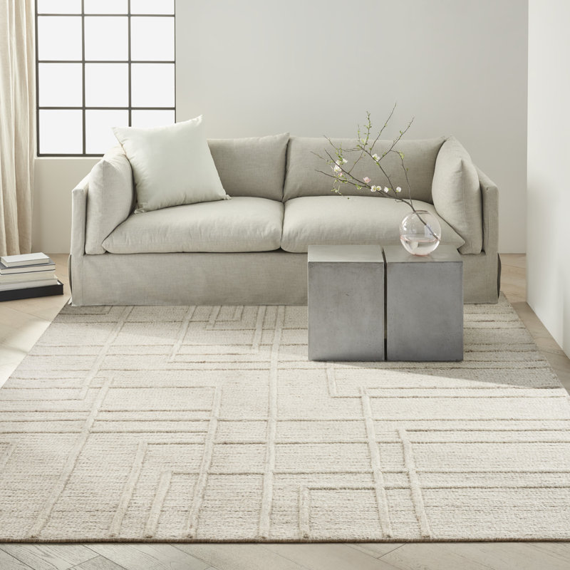 Calvin Klein CK045 Impressions Sand Modern Indoor Rug, Rectangle 7'9" x 9'9"