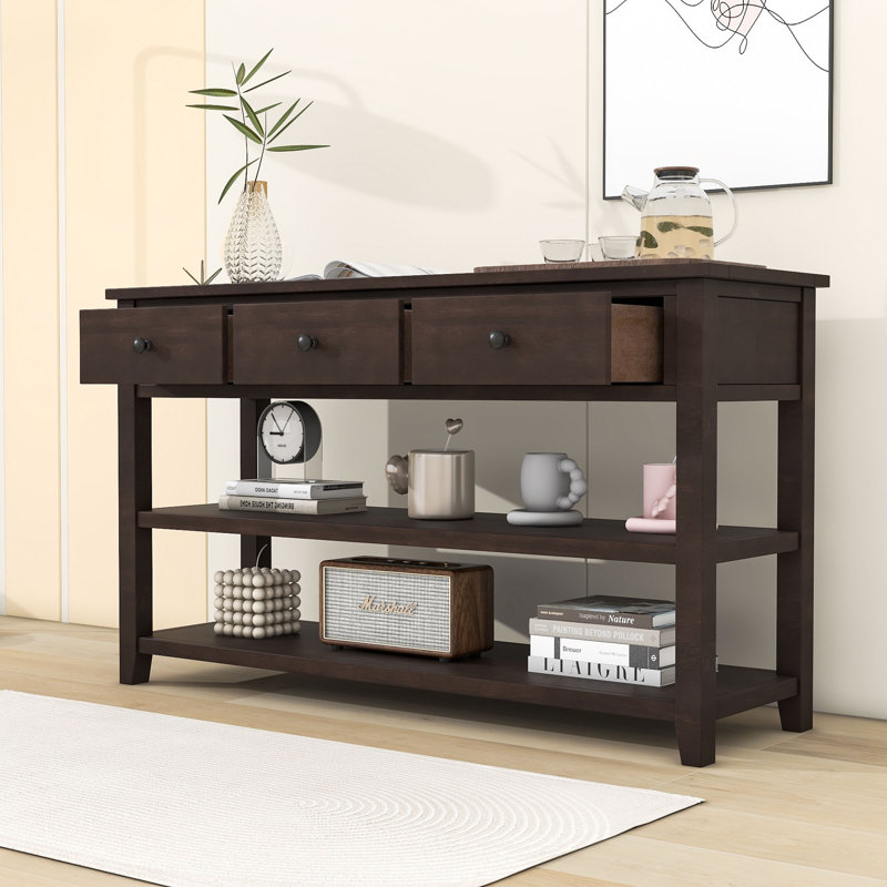 50" Console Table, Espresso, Espresso