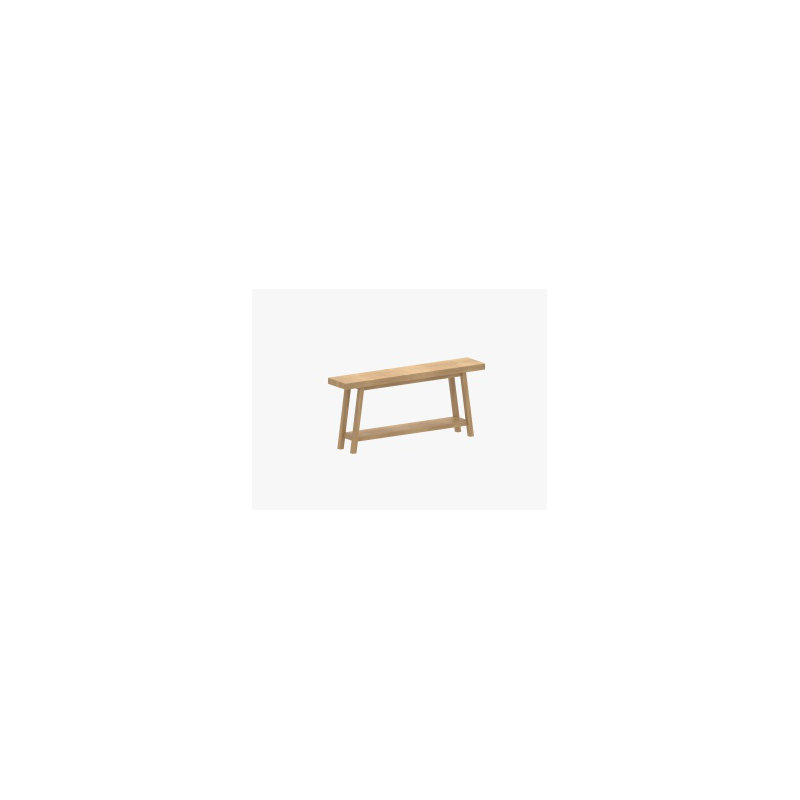 Wooden minimalist entryway table, Brown