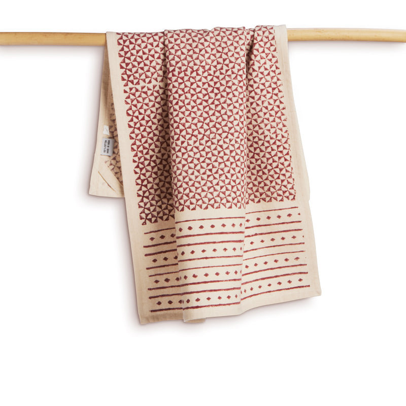 Serviette de cuisine FEEST - CRIMson, Beige / Rouge