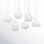 Hughie 6 Light Glass Dimmable LED Pendant