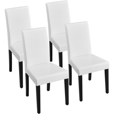 Chaise de salle à manger rembourrée en similicuir H 18,7 po Espiye