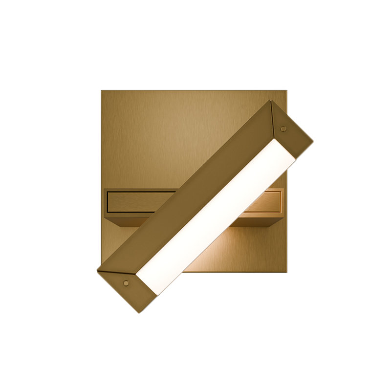 Mantel LED 4-CCT Reading Light, Aged Brass