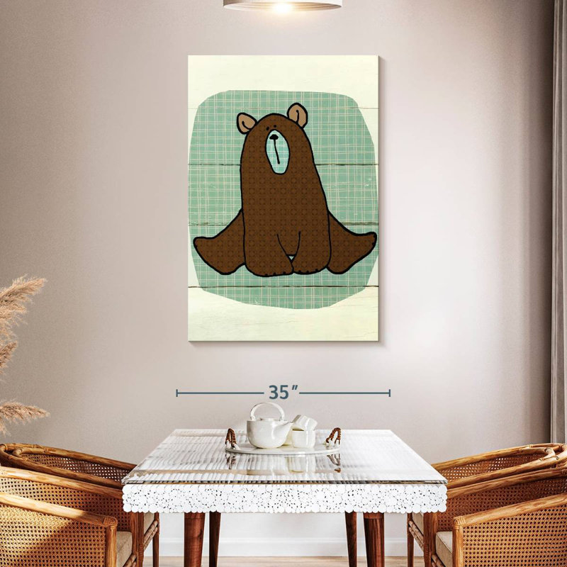 Brampt Woodland Creatures Bear, 48" H x 32" W