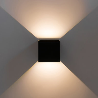 Lampe murale moderne en aluminium imperméable 10 watts blanc froid 4000k, 4000k