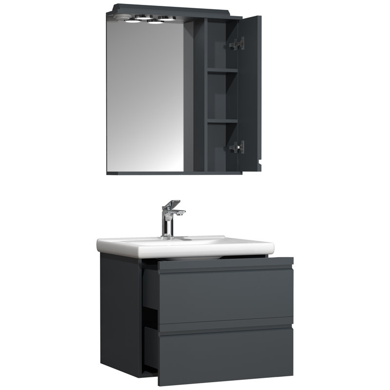 Angielina Bathroom Furniture Suite, Black