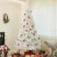 Arbre de Noël artificiel de 9 pi de hauteur, arbre de Noël non éclairé avec 2132 pointes de branches, ouverture automatique, base en acier, décoration des Fêtes pour le bureau personnel-118034235-118034236