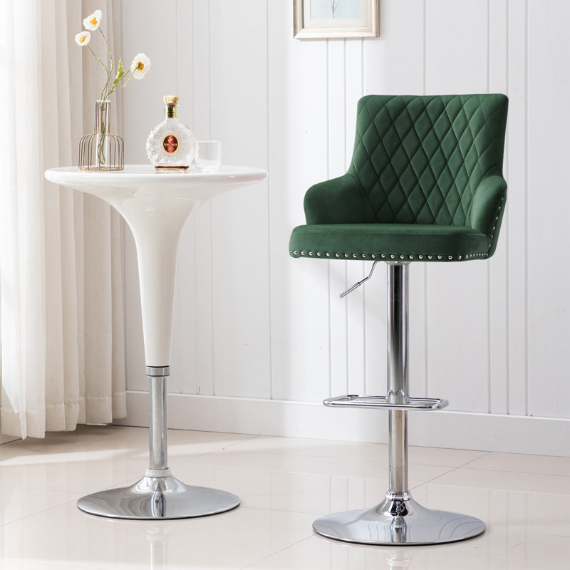 Tabouret de bar Damarri, Vert foncé