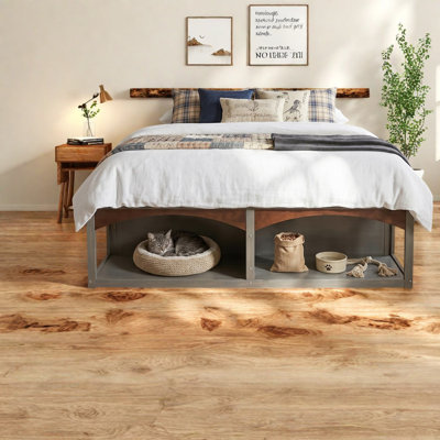 Très grands lits avec tiroirs de rangement, plateforme moderne en bois aggloméré pour la maison