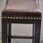  Tabouret de bar moderne clouté (ensemble de 2), chaises de bar modernes pour la cuisine et la maison, brun