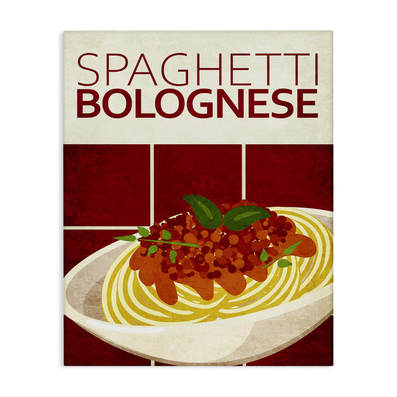 Toile de cuisine Spaghetti Classic, design par Kim Allen, H 40 po x l 30 po