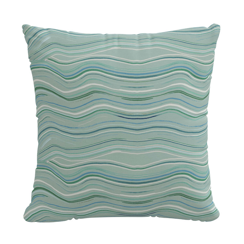 Coussin 100% coton Claira, Make Waves Buff, H 18 po x l 18 po, Housse de coussin seulement - sans insert