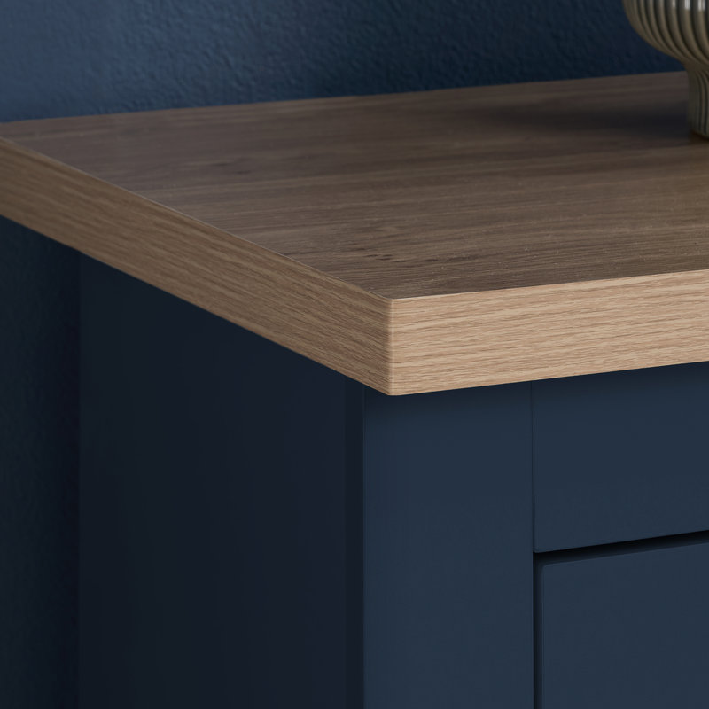 Napanoch 4 Drawer Chest, Navy Blue/Oak