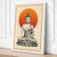 Buddha in Meditation Japandi - Wrapped Canvas-1153184593-1153184606