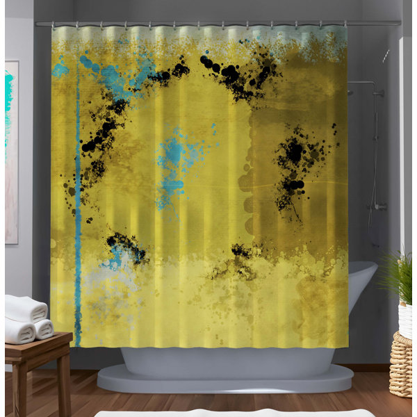 Bless international Dawnella Abstract Shower Curtain | Wayfair