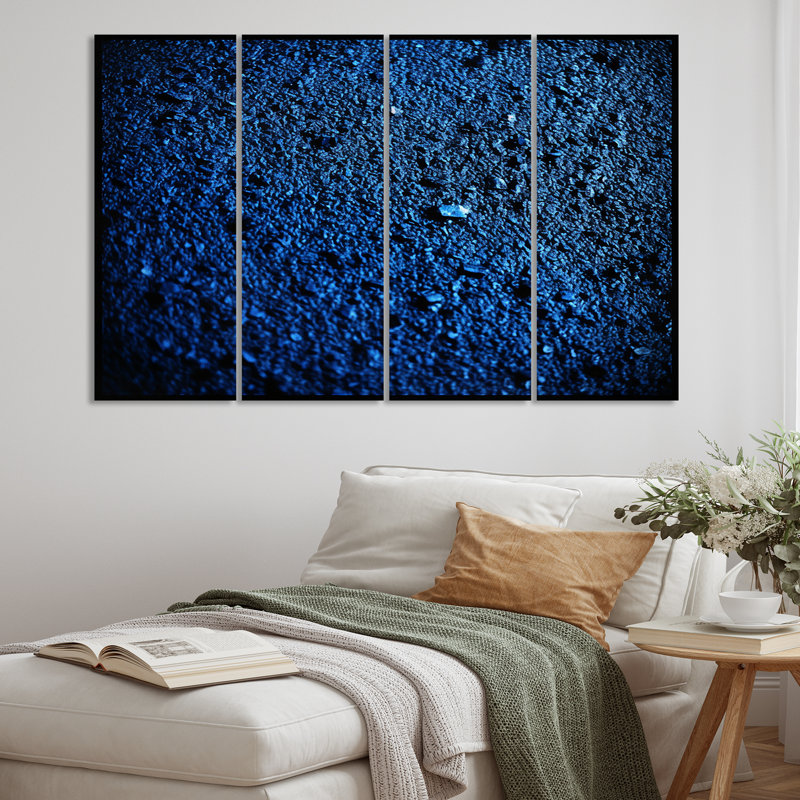 " Abstract Euphoria Deep Blue Happiness " 4 - Pieces