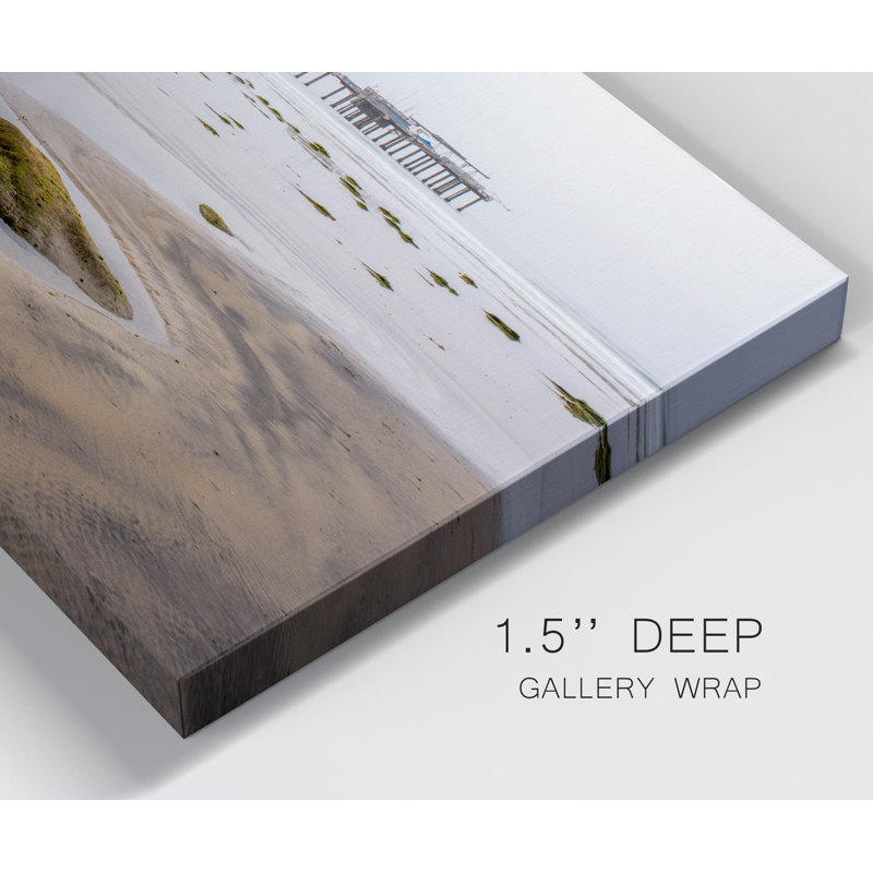Scripps Pier - Impression sur toile tendue, H 40 po x l 20 po x P 1,5 po
