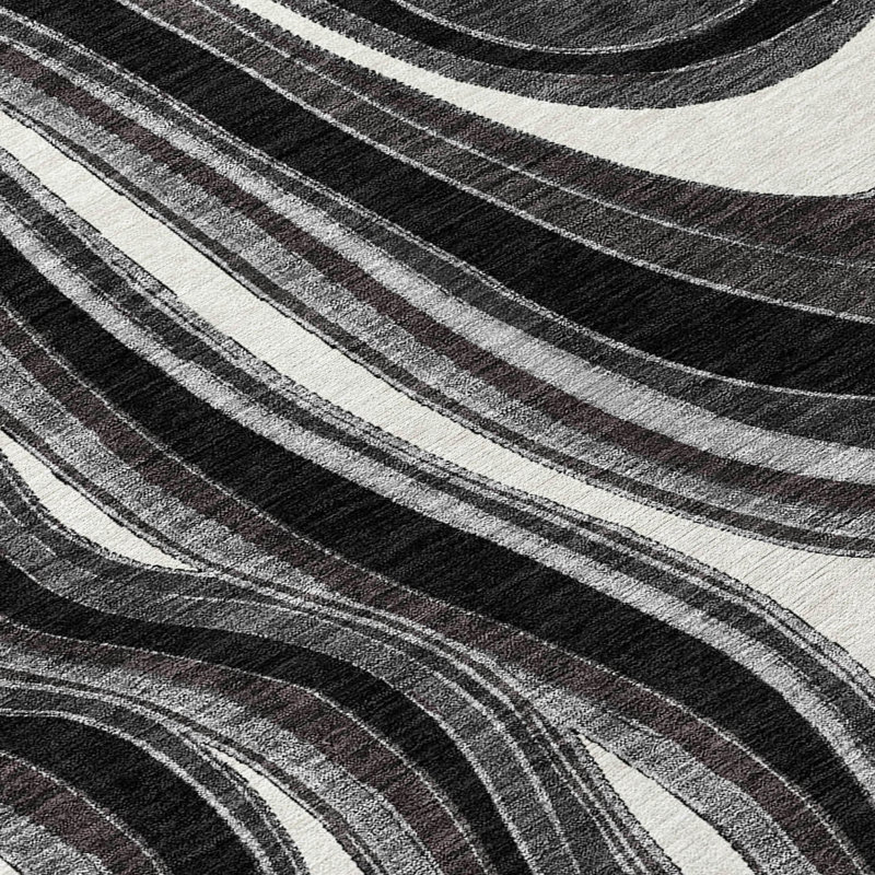 Lamanna Washable Abstract Indoor / Outdoor Rug, Rectangle 8' x 10'