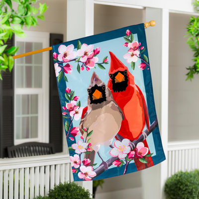 Drapeau de maison Cardinal Couple Applique