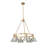 Felda 6 - Light Steel Dimmable Cone Chandelier-99998914-99998911
