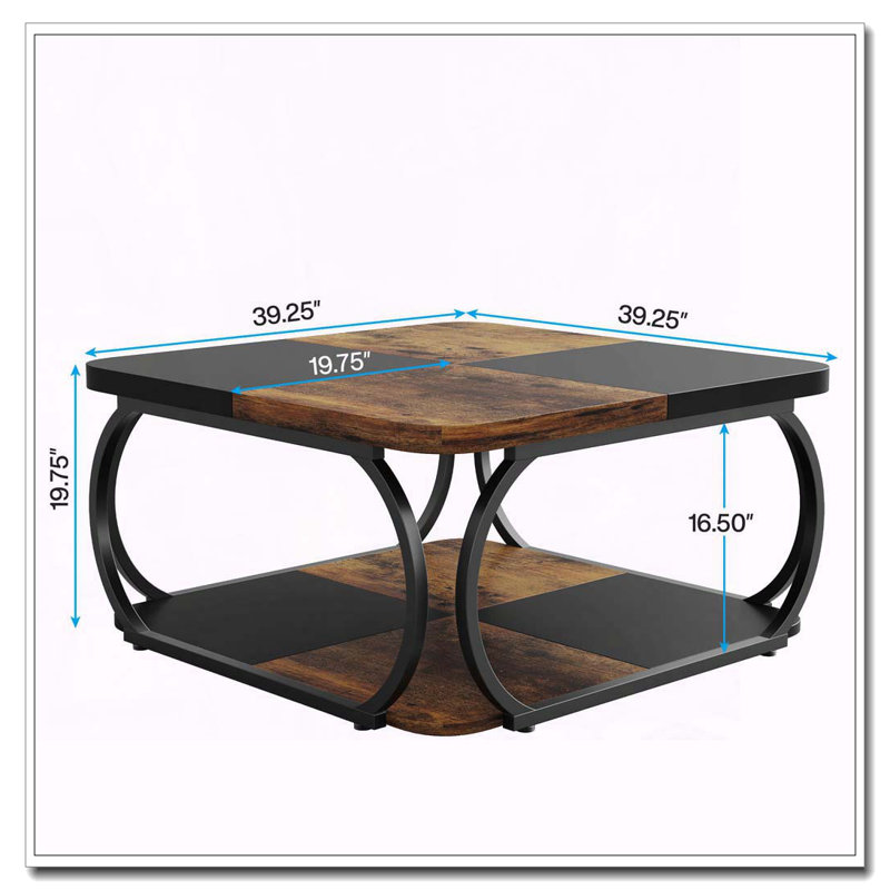 Table basse à deux niveaux Modern Farmhouse