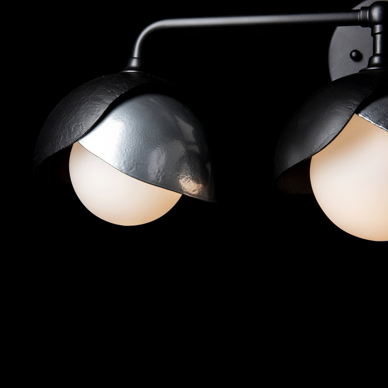 Brooklyn 3 - Light 9.2" Height Dimmable Vanity Light, Black, Sterling