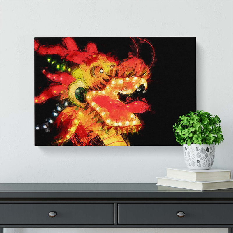 Chinese Dragon - Wrapped Canvas, 50cm H x 76cm W x 3cm D