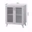 Armoire de rangement de salon avec 2 portes et tablette réglable