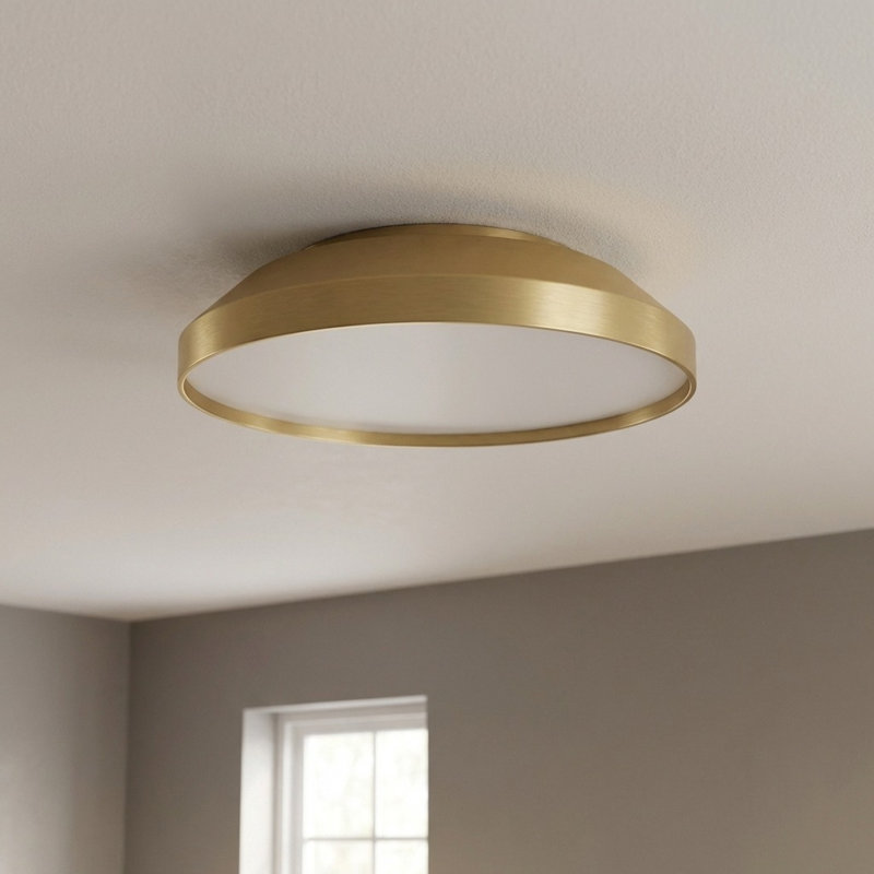 Plafonnier encastré 12 lumières Nevado, Satin Brass