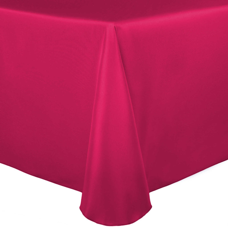 Ultimate Textile Oval Tablecloth, 3, 104" x 70", Cerise