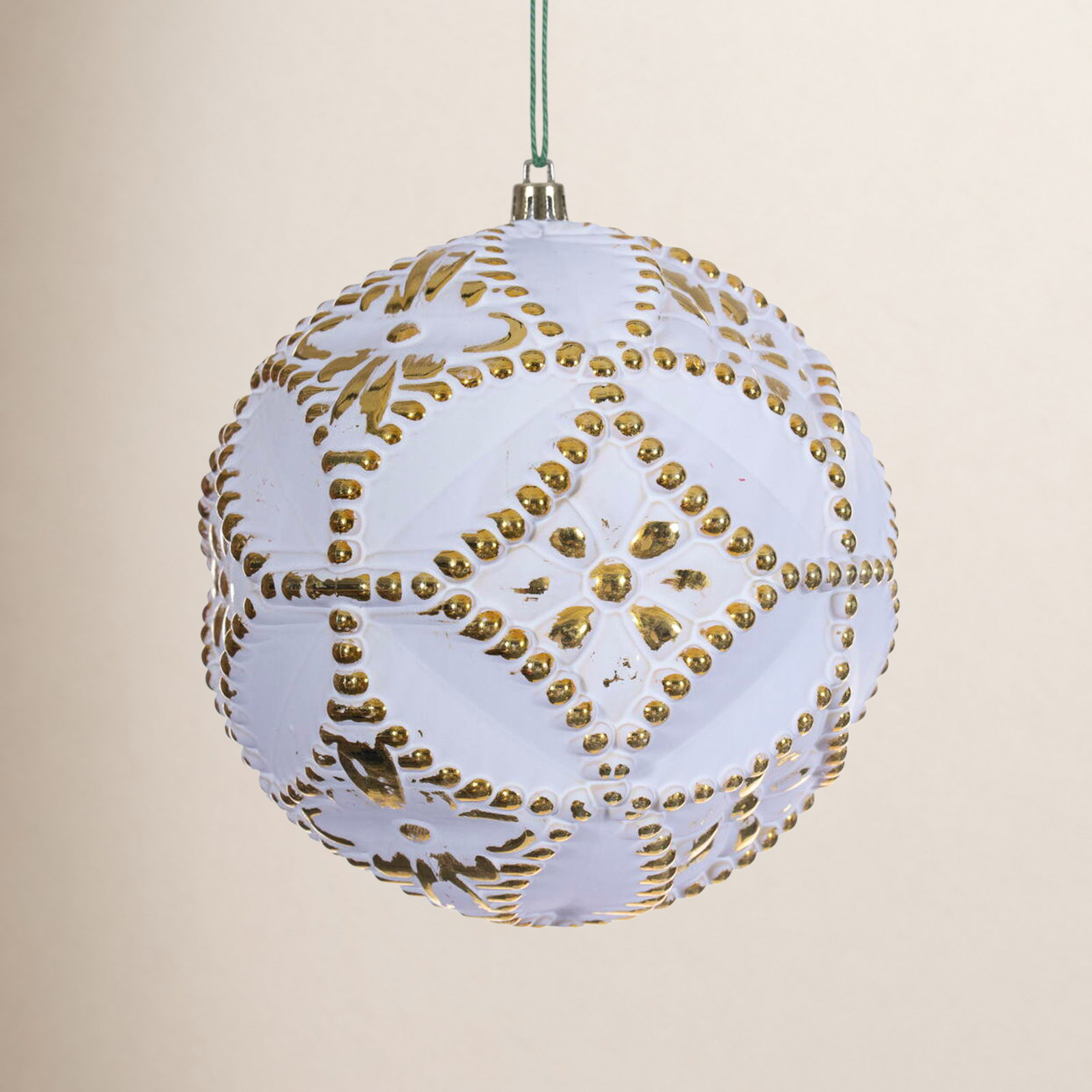 Bauble, Red, 6" H x 6" W x 6" D