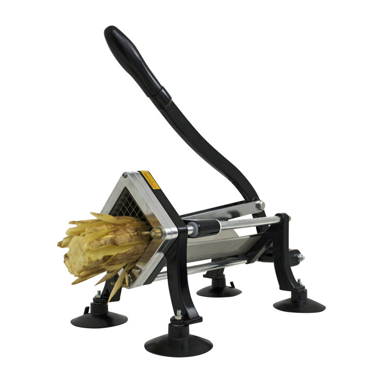 Commercial French Fry Cutter 3/8 Inch Blade Potato Fry Cutter Wall-mounted  or Tabletop Potato Cutter with Wall Bracket for Potatoes Carrots Cucumbers