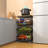 Magdlene 12'' W Height -Adjustable Shelving Unit with Wheels
