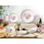 Ensemble de 5 pâtes en porcelaine Lorren Home Trends, 1 bol de service et 4 bols individuels, motif floral