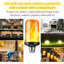 Ampoules à flamme 5W, base E26, ampoules DEL à effet de feu à détection de gravité de 120 V avec lumière constante et modes graduels, 1400 à 1600K, 4 ampoules décoratives