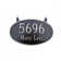 Double Sided Hanging Classic Oval Two-Line Large Address Sign Plaque