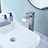 Waterfall Spout Bathroom Sink Single Handle Faucet With Pop-Up Drain (No Overflow)