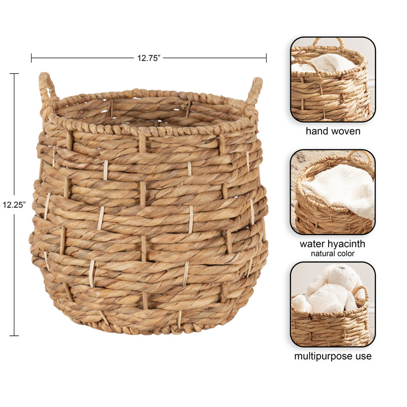 Woven Storage Basket with Handles