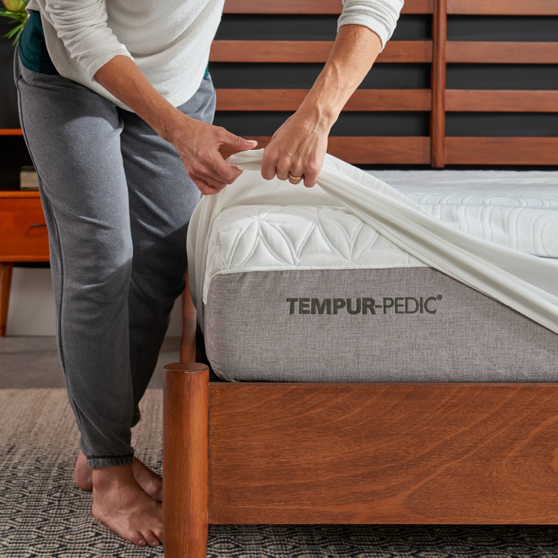 TEMPUR-Waterproof Fitted Mattress Protector, Twin