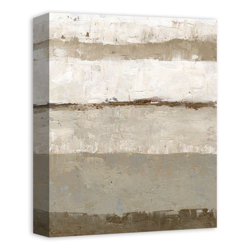 Neutral Stripes Print On Canvas, 14" H x 11" W x 1.25" D