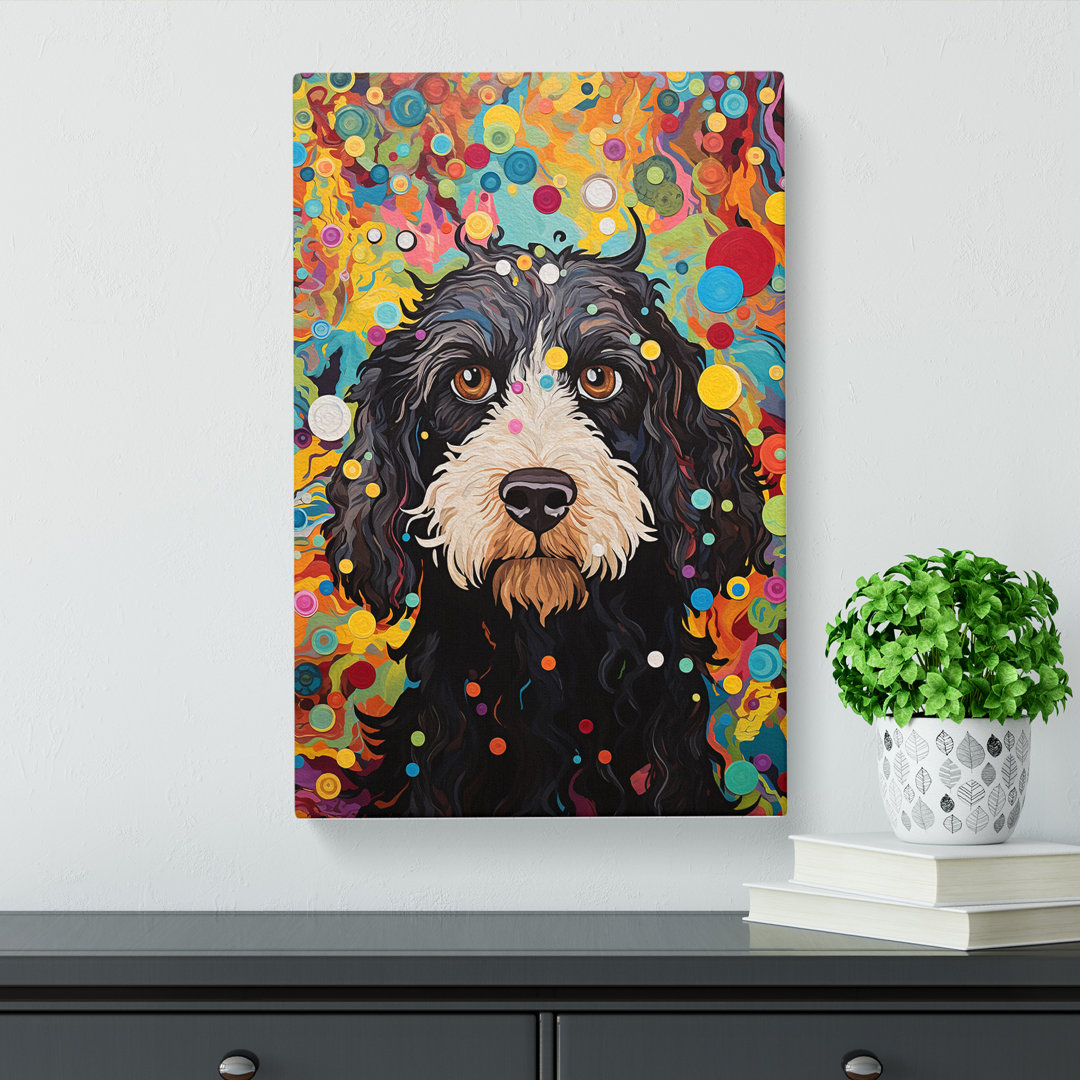 Cockapoo Orphism No.2 - Wrapped Canvas