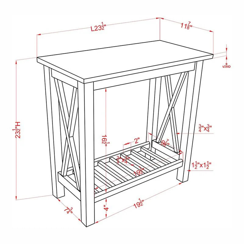 Calaweigh End Table, Dark Grey