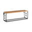 2 Piece Solid Wood Bracket Shelf