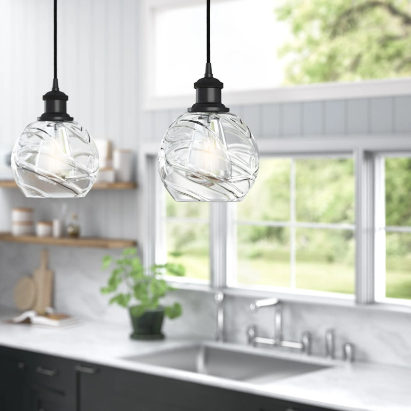 Aanya 1 - Light Single Pendant, Matte Black, 3.5 Watt Vintage LED Bulb