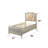 Full Bed - Champagne, Synthetic Leather & Functional Led Convenient Storage With Drawers Champagne Finish,