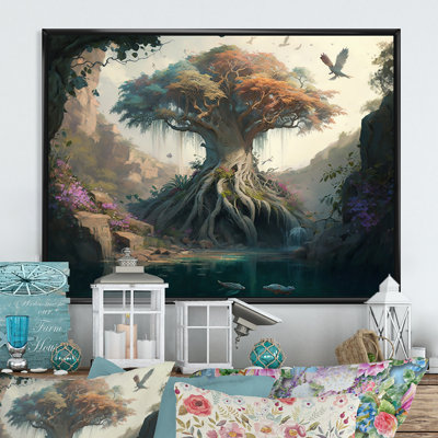 «Tree at the Center of Jungle Paradise II», reproduction sur toile