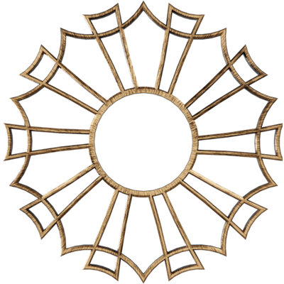 Médaillon de plafond percé en PVC de qualité architecturale 22 po x 7 po x P 3/4 po x P 3/4 po Augustus