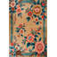 Tapis décoratif beige à motif rose et motif classique Collection Paris-1302367209