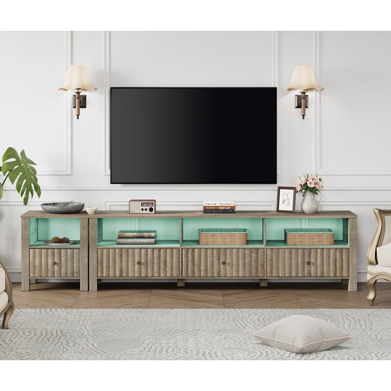 Oliveris 88'' W Storage Credenza (Set of 2)