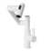 Bathroom sink mixer with spray function and temperature display for non-slip switch and hot/cold and 360° swivel